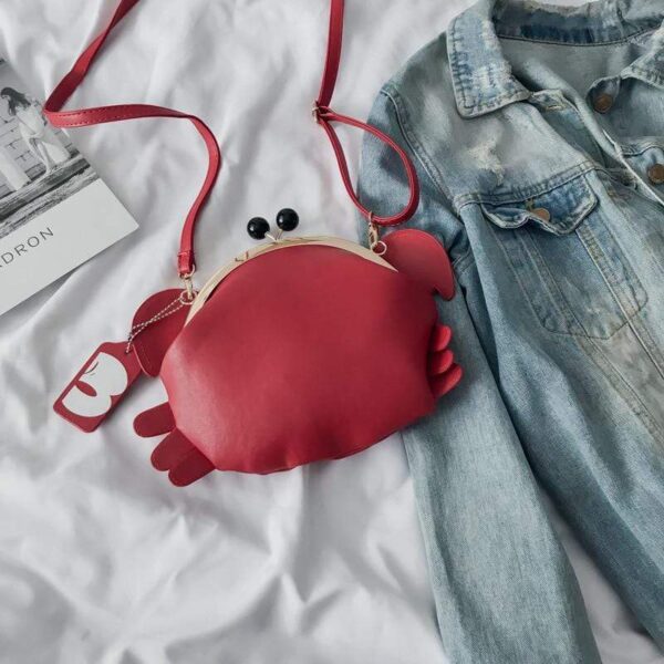 Kinky Cloth 100002856 Red Crab Shape Mini Crossbody Bag