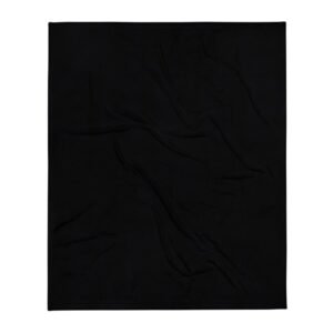 Kinky Cloth Creep It Real Black  Throw Blanket