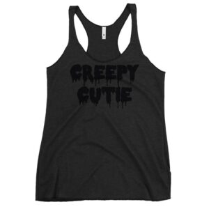 Kinky Cloth Vintage Black / XS Creepy Cutie Black Tank Top