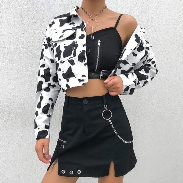 Kinky Cloth 200000801 Cropped Cow Jacket