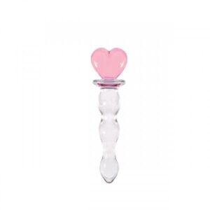 NS Novelties Dildos Crystal Heart Of Glass Wand and Vase - Pink