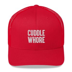 Kinky Cloth Red Cuddle Whore Trucker Cap