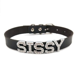 Kinky Cloth Custom Rhinestone Letters Choker