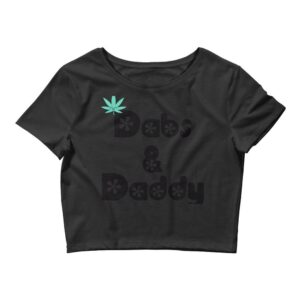 Kinky Cloth Black / XS/SM Dabs and Daddy Black Cropped Top