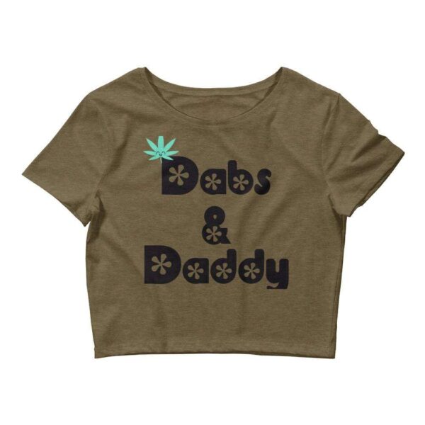 Kinky Cloth Heather Olive / XS/SM Dabs and Daddy Black Cropped Top