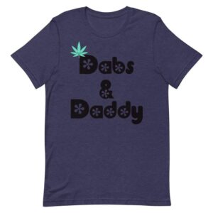 Kinky Cloth Heather Midnight Navy / 2XL Dabs and Daddy Black T-Shirt