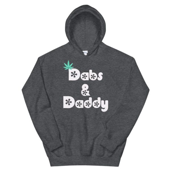 Kinky Cloth Dark Heather / 2XL Dabs and Daddy White Hoodie