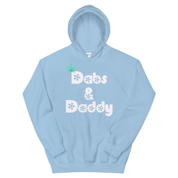 Kinky Cloth Light Blue / 2XL Dabs and Daddy White Hoodie