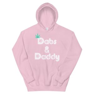 Kinky Cloth Light Pink / 2XL Dabs and Daddy White Hoodie