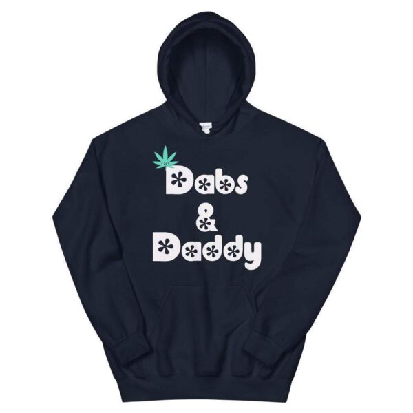 Kinky Cloth Navy / 2XL Dabs and Daddy White Hoodie