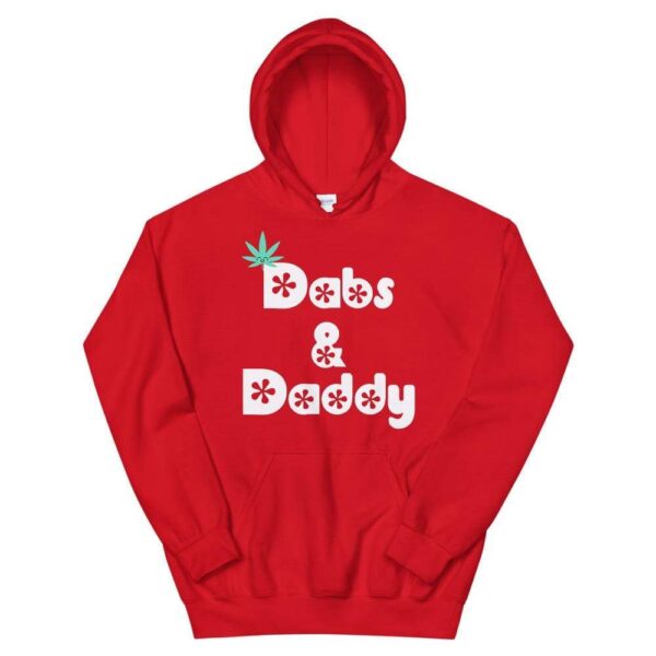 Kinky Cloth Red / 2XL Dabs and Daddy White Hoodie