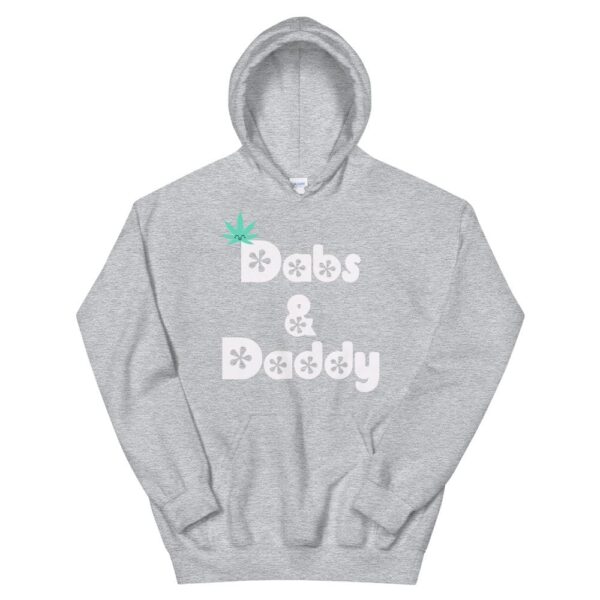 Kinky Cloth Sport Grey / 2XL Dabs and Daddy White Hoodie