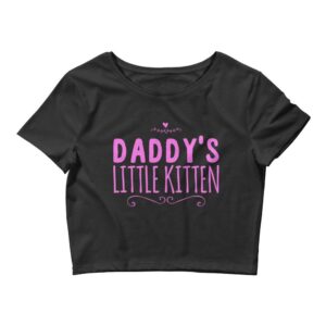 Kinky Cloth Black / XS/SM Dadd'ys Little Kitten (Pink) Cropped Top