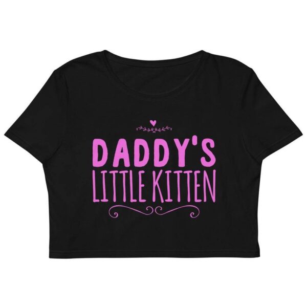 Kinky Cloth XS Dadd'ys Little Kitten (Pink) Organic Crop Top