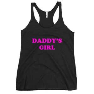 Kinky Cloth Vintage Black / XS Daddy's Girl Dark Pink Tank Top