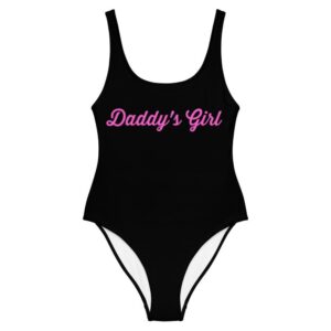 Kinky Cloth XS Daddy's Girl Pink One-Piece Swimsuit