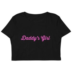 Kinky Cloth XS Daddy's Girl Pink Organic Crop Top