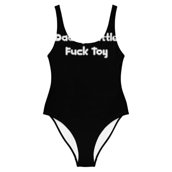 Kinky Cloth XS Daddy's Litle Fuck Toy Hearts White One-Piece Swimsuit