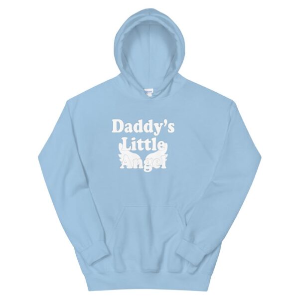 Kinky Cloth Light Blue / S Daddy's Little Angel White Hoodie