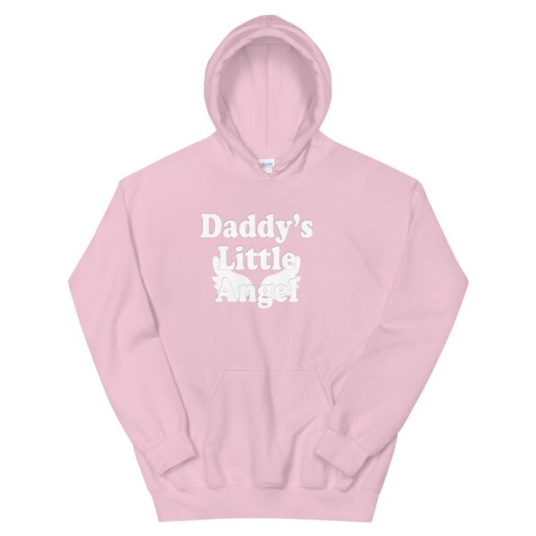 Kinky Cloth Light Pink / S Daddy's Little Angel White Hoodie