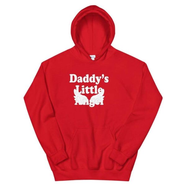 Kinky Cloth Red / S Daddy's Little Angel White Hoodie