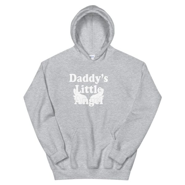 Kinky Cloth Sport Grey / S Daddy's Little Angel White Hoodie