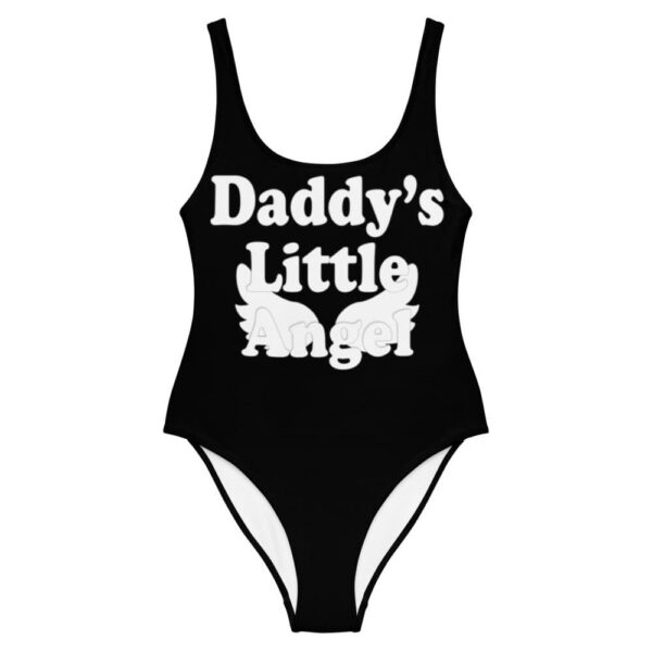 Kinky Cloth XS Daddy's Little Angel White One-Piece Swimsuit