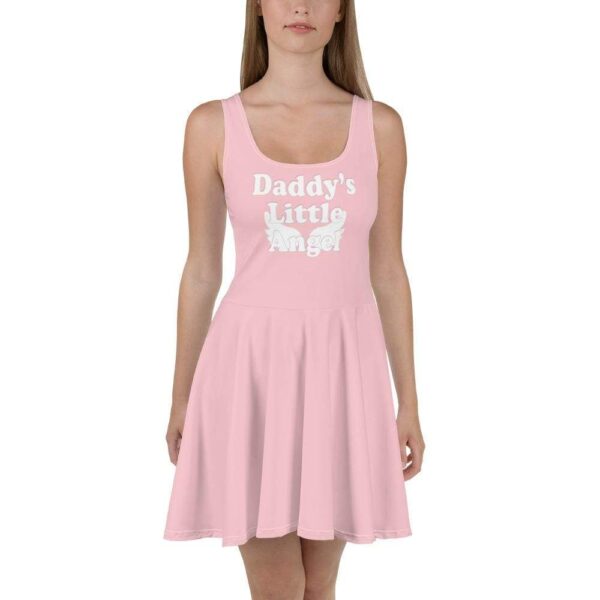 Kinky Cloth XS Daddy's Little Angel White Skater Dress