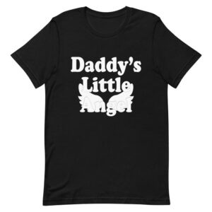 Kinky Cloth Black / XS Daddy's Little Angel White T-Shirt