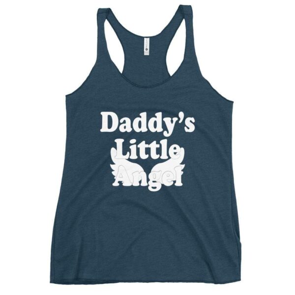 Kinky Cloth Indigo / XS Daddy's Little Angel White Tank Top