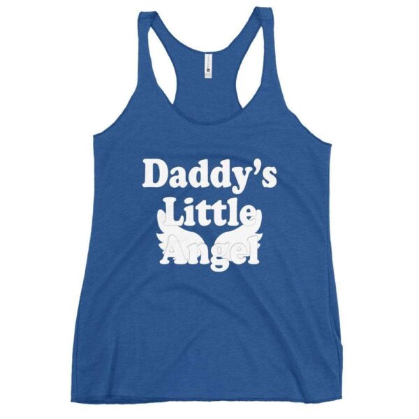 Kinky Cloth Vintage Royal / XS Daddy's Little Angel White Tank Top