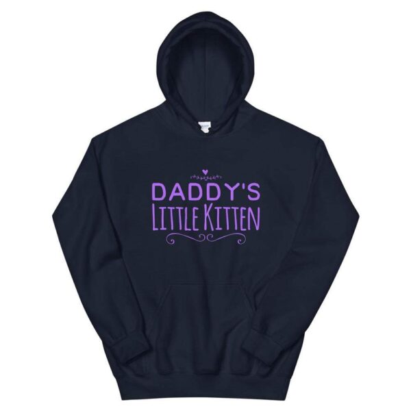 Kinky Cloth Navy / S Daddy's Little Kitten  Hoodie