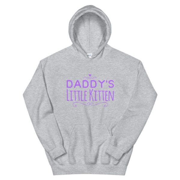 Kinky Cloth Sport Grey / S Daddy's Little Kitten  Hoodie