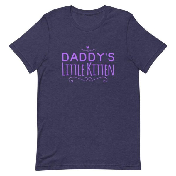 Kinky Cloth Heather Midnight Navy / XS Daddy's Little Kitten  T-Shirt