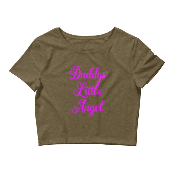 Kinky Cloth Heather Olive / XS/SM Daddys Little Angel Pink Cropped Top