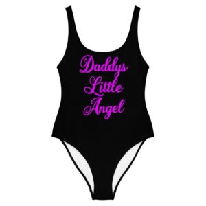 Kinky Cloth XS Daddys Little Angel Pink One-Piece Swimsuit