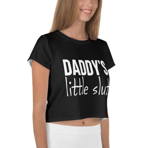 Kinky Cloth Daddys Little Slut Crop Top Tee