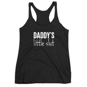 Kinky Cloth Vintage Black / XS Daddys Little Slut Tank Top