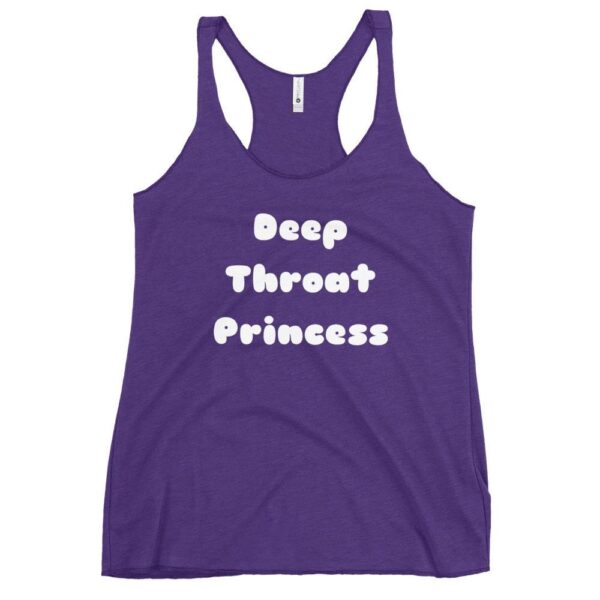 Kinky Cloth Purple Rush / XS Deep Throat Princess White Tank Top