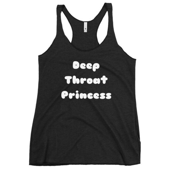 Kinky Cloth Vintage Black / XS Deep Throat Princess White Tank Top