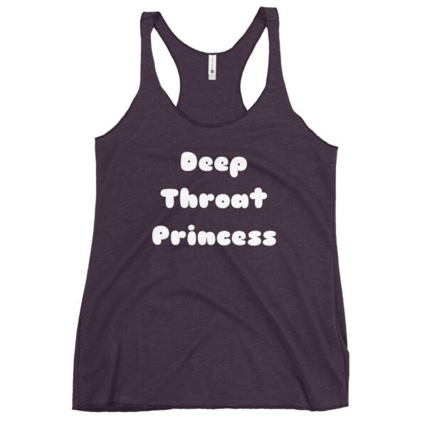 Kinky Cloth Vintage Purple / XS Deep Throat Princess White Tank Top