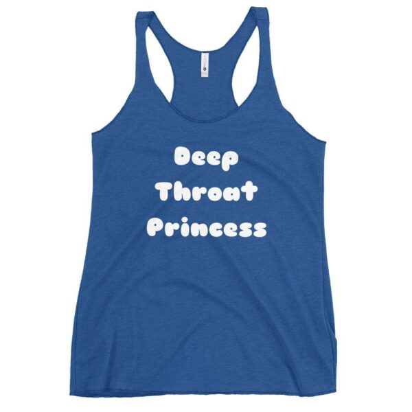 Kinky Cloth Vintage Royal / XS Deep Throat Princess White Tank Top