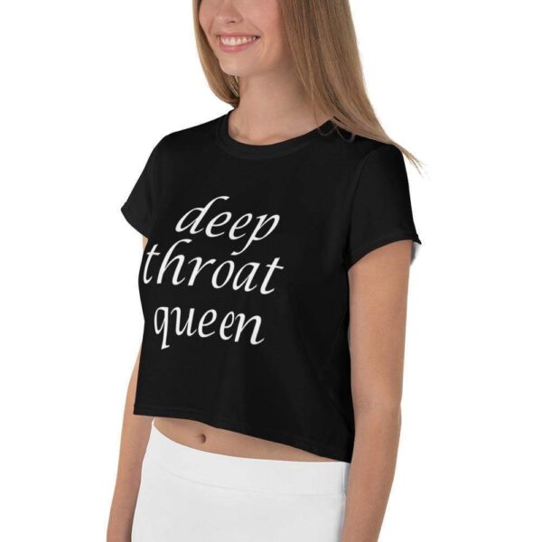 Kinky Cloth Deep Throat Queen Crop Top Tee