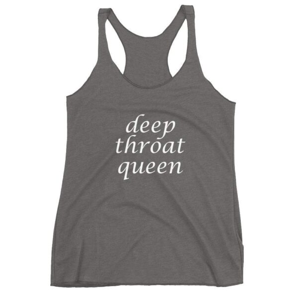 Kinky Cloth Premium Heather / XS Deep Throat Queen Tank Top