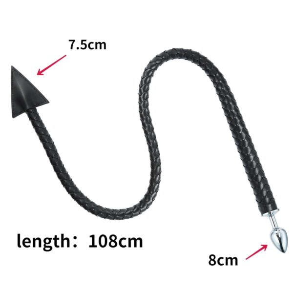 Kinky Cloth Devil Tail Anal Plug Whip