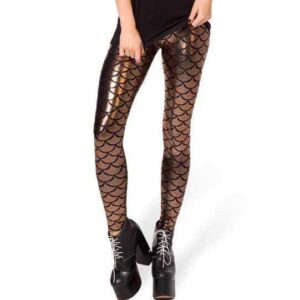 Kinky Cloth K030 Copper / S Digital Mermaid Leggings