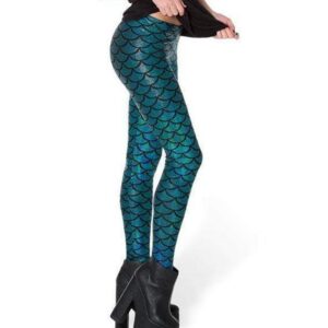 Kinky Cloth K030 Deep Blue / S Digital Mermaid Leggings