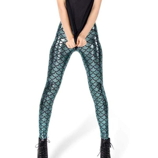 Kinky Cloth K030 Red / S Digital Mermaid Leggings