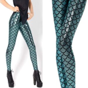 Kinky Cloth K030 Red / S Digital Mermaid Leggings