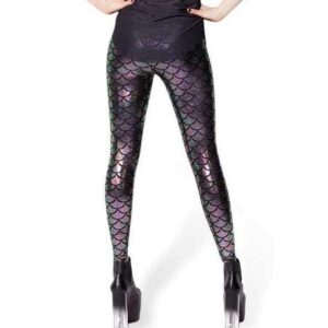 Kinky Cloth K030 Silver black / S Digital Mermaid Leggings